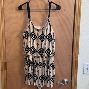 Xhilaration romper Aztec pattern L
